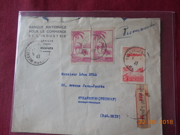 Lettre Du Maroc De 1947 A Destination De Strasbourg (en Recommande) - Covers & Documents