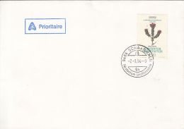 ALEXANDER VON HUMBOLT, RHEXIA FLOWER, STAMP ON COVER, 1994, LIECHTENSTEIN - Brieven En Documenten