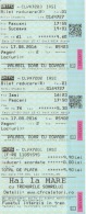 Romania CFR Train Ticket Railway Ticket For 2 Trips Intern Trips Used Ticket, Transportation Ticket For 1 Person, Stamp - Europa