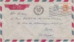 GREAT BRITAIN - HONG KONG - CHINA - AIR MAIL COVER TO PORTUGAL - Storia Postale