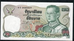 THAILAND P88o 20 BAHT (1981) #4C   Signature 73  AU-UNC. - Thailand