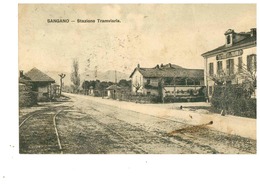 SANGANO STAZIONE TRAMVIARIA TRAM TRENO FERROVIA - Transports