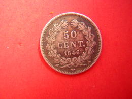 NO PAYPAL RARE UNE PETITE PIECE - FRANCE  50 CENT 1846 LOUIS PHILIPPE I ROI DES FRANCAIS - 50 Centimes