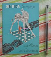 Zebra Übergänge Aus Platten Mit Dauerglanz - Route - Signalisation - 1954 - Transportmiddelen