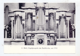 0-5210 ARNSTADT, Bachkirche, Orgelspieltisch, C.Meil - Arnstadt