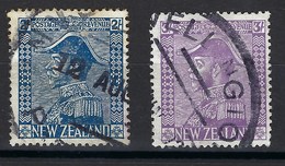 Nouvelle Zélande - Dominion - N° 184a à 185a - Oblitéré - Gebruikt