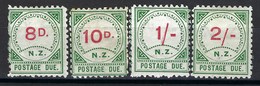 Nouvelle Zélande - Taxe - N° 8 à 11 * - Neuf Avec Charnière - RARE - Strafport