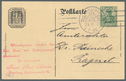 Deutsches Reich - Privatganzsachen: 1907, Lot Von 23 Privat-Postkarten 5 Pf Germania "19. Dt. Philat - Other & Unclassified