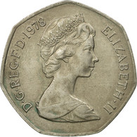 Monnaie, Grande-Bretagne, Elizabeth II, 50 New Pence, 1978, TB+, Copper-nickel - 50 Pence