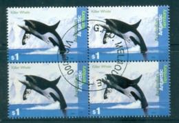 AAT 1995 Killer Whale $1 Blk 4 CTO Lot72109 - Otros & Sin Clasificación