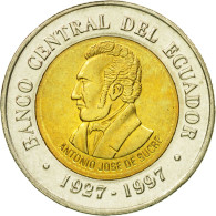 Monnaie, Équateur, 70th Anniversary - Central Bank	1997, 100 Sucres, 1997, FDC - Ecuador