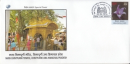 India  2016  Hinduism  Mata Chintpurni Temple, Una  Shimla  Special Cover   #  14761    D Inde - Induismo