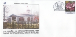 India  2016  Hinduism  Tara Mata Temple,  Shimla  Special Cover   #  14759    D Inde - Induismo