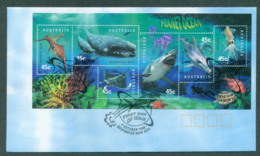 Australia 1998 Planet Ocean MS, Deepwater FDC Lot52534 - Cartas & Documentos