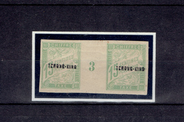 TCH'ONG-K'ING TAXE N°3 - NSG - PAIRE AVEC MILLESIMES - TB - 1903 - Other & Unclassified