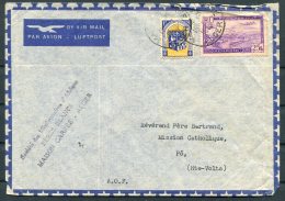 1948 Algeria Airmail Missionary Cover - Cathloic Mission, Po, Upper Volta Via Navrongo, Gold Coast - Brieven En Documenten