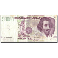 Billet, Italie, 50,000 Lire, 1992, 1992, KM:113b, TB+ - 50000 Liras