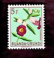 Ruanda-Urundi. OBP-COB. 1953 - N°191. *LES FLEURS MULTICOLORES.   5F  Neuf - Unused Stamps