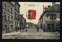 DE1638 FRANCE  ANGERVILLE RUE NATIONALE EPICERIE POPO  POSTCARD - Angerville