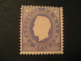 25 Reis MACAU 1888 Yvert 35 (Perf. 12 1/2 Cat. Year 2008: 32,50 Eur) Stamp Macao Portugal China Area - Unused Stamps