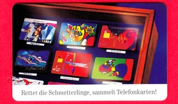 GERMANIA - Scheda Telefonica - Usata - 1996 - Rettet Die Schmetterlinge 1 - Chip (PD) - 12 DM - Emissione 1996-8 - GSM, Cartes Prepayées & Recharges