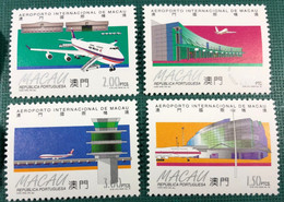MACAU 1995 INAUGURATION OF THE MACAO INTERNATIONAL AIRPORT - SET OF 4, UM VF - Collezioni & Lotti