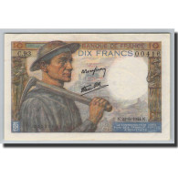 Billet, France, 10 Francs, 10 F 1941-1949 ''Mineur'', 1944, 1944-06-22, SPL+ - 10 F 1941-1949 ''Mineur''