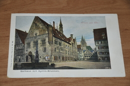 4628- Ulm, Rathaus Mit Syrlin-Brunnen - Ulm