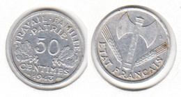 France  50c  1943 B   50 Centimes - 50 Centimes