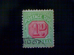 Australia, Scott #J58, Used(o), 1932 Postage Due, 1d, Yellow Green And Red - Oblitérés