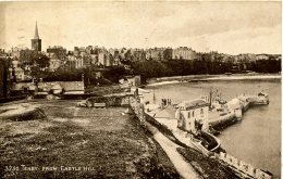 PEMBROKESHIRE -  TENBY FROM CASTLE HILL Dyf59 - Pembrokeshire