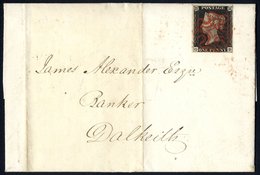 1840 Cover Used Locally In Dalkeith, Franked Pl.3 GD, Good To Large Margins, Cancelled By A Fine Red MC. - Other & Unclassified