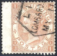 1880 2s Brown JI Wing Margin Example, Cancelled By Lombard St Hexagonal D/stamp, SG.121. (1) - Sonstige & Ohne Zuordnung