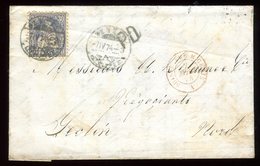 Suisse - Lettre Avec Texte De Genève Pour Seclin En 1874 - Réf O6 - Briefe U. Dokumente