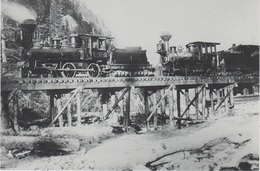 Reproduction AK White Pass Yukon Railway Railroad Train Skagway 1898 A Juneau Denver Boulder Alaska USA United States - Juneau
