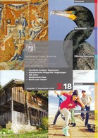 Liechtenstein / 3/2018 / Tapestries, Birdseye, Music, Dancing / Philatelic Postage Stamps Prospectus, Leaflet, Brochure - Andere & Zonder Classificatie