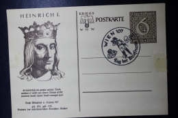 Austria: Anschluss Postkarte Reich P285/1 Cancel Wien  Tag Der Briefmarken - Autres & Non Classés