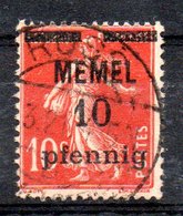 Memel Y&T 19° - Used Stamps