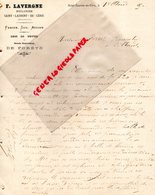 16- ST SAINT LAURENT DE CERIS-RARE LETTRE 1890 MANUSCRITE SIGNEE F. LAVERGNE-BOULANGER-BOULANGERIE-EXPLOITATION FORETS - Straßenhandel Und Kleingewerbe