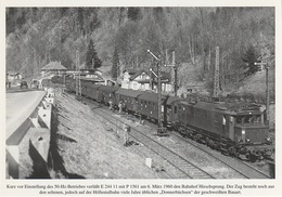 AK Mit Der E 244 Im Höllental Hirschsprung Bahnhof Lok E 24411 Carl Bellingrodts Schatzkammer Serie 160 Bild 4 Neudruck - Kirchzarten