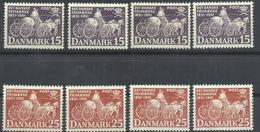 DINAMARCA YVERT  341/42  ( 4 SELLOS)  MNH  ** - Neufs