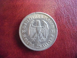 ALLEMAGNE 3° REICH - 5 MARK Argent 1935 A Berlin Paul Von Hindenburg @ KM 86 - 5 Reichsmark