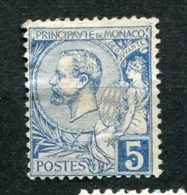 8910  MONACO  N° 13 (*)  5c. Bleu   Prince  Albert  1er      1891-94   B/TB - Nuevos