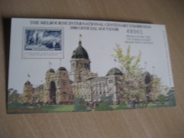 Melbourne 1980 Official Souvenir Poster Stamp Label Vignette Australia Bloc Proof Sheet Commonwealth - Prove & Ristampe