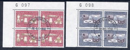 GREENLAND 1987 Cultural Artefacts II In Used Corner Blocks Of 4.  Michel 174-75 - Usati