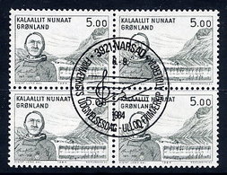 GREENLAND 1984 Art V: Henrik Lund Used  Block Of 4.  Michel 153 - Gebraucht