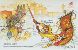 Macau/Macao 2000 Literature & Its Characters — A Journey To The West SS/Block MNH - Blocks & Kleinbögen