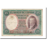 Billet, Espagne, 25 Pesetas, 1931, 1931-04-25, KM:81, B - 25 Peseten