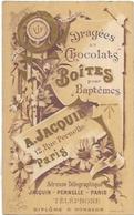 PUB CALENDRIERS DRAGEES CHOCOLATS A JACQUIN - Klein Formaat: ...-1900