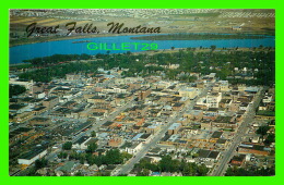 GREAT FALLS, MT - AERIAL VIEW OF THE ELECTRIC CITY - ELLIS POST CARD CO -  BILLINGS NEWS AGENCY - - Great Falls
